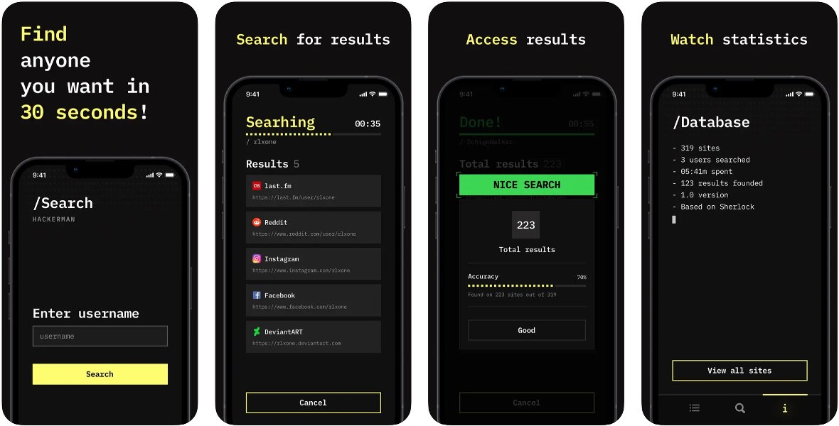 Capturas de la app Hackerman Capturas de la app Hackerman