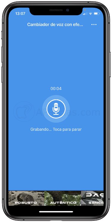 Grabar el audio al que cambiar la voz