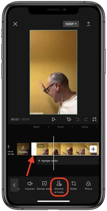Eliminar el fondo del vídeo Eliminar el fondo del vídeo