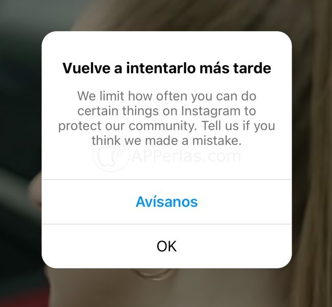 Aviso de Instagram Aviso de Instagram