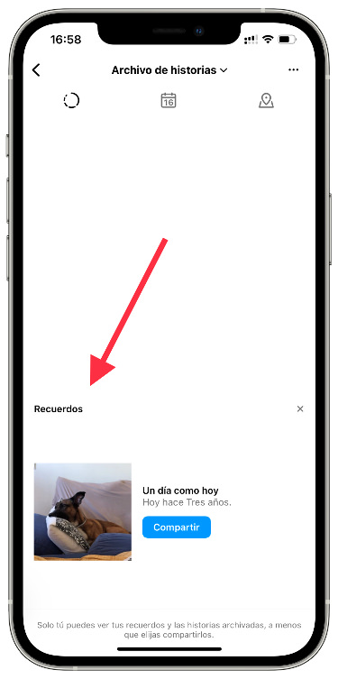 Archivado recuerdos de Instagram 1