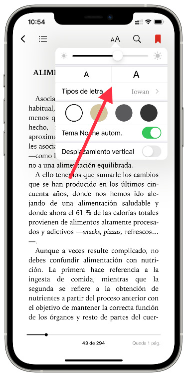 Icono aumentar las letras 1