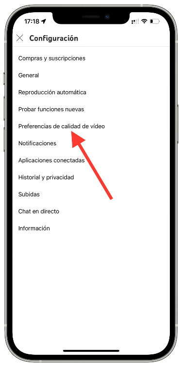 ahorrar datos móviles en YouTube 1