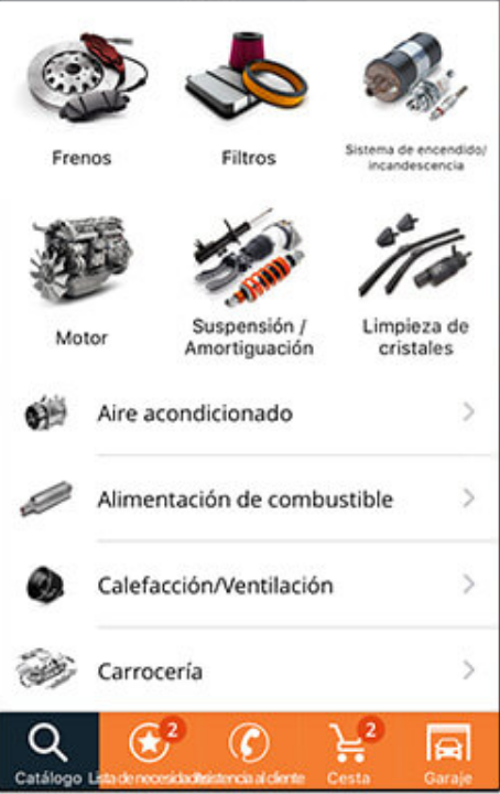 Piezas de recambio Piezas de recambio