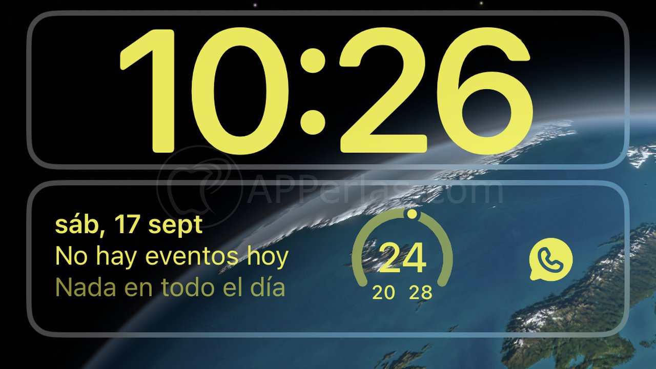 WhatsApp como widget en pantalla de bloqueo de iPhone WhatsApp como widget en pantalla de bloqueo de iPhone