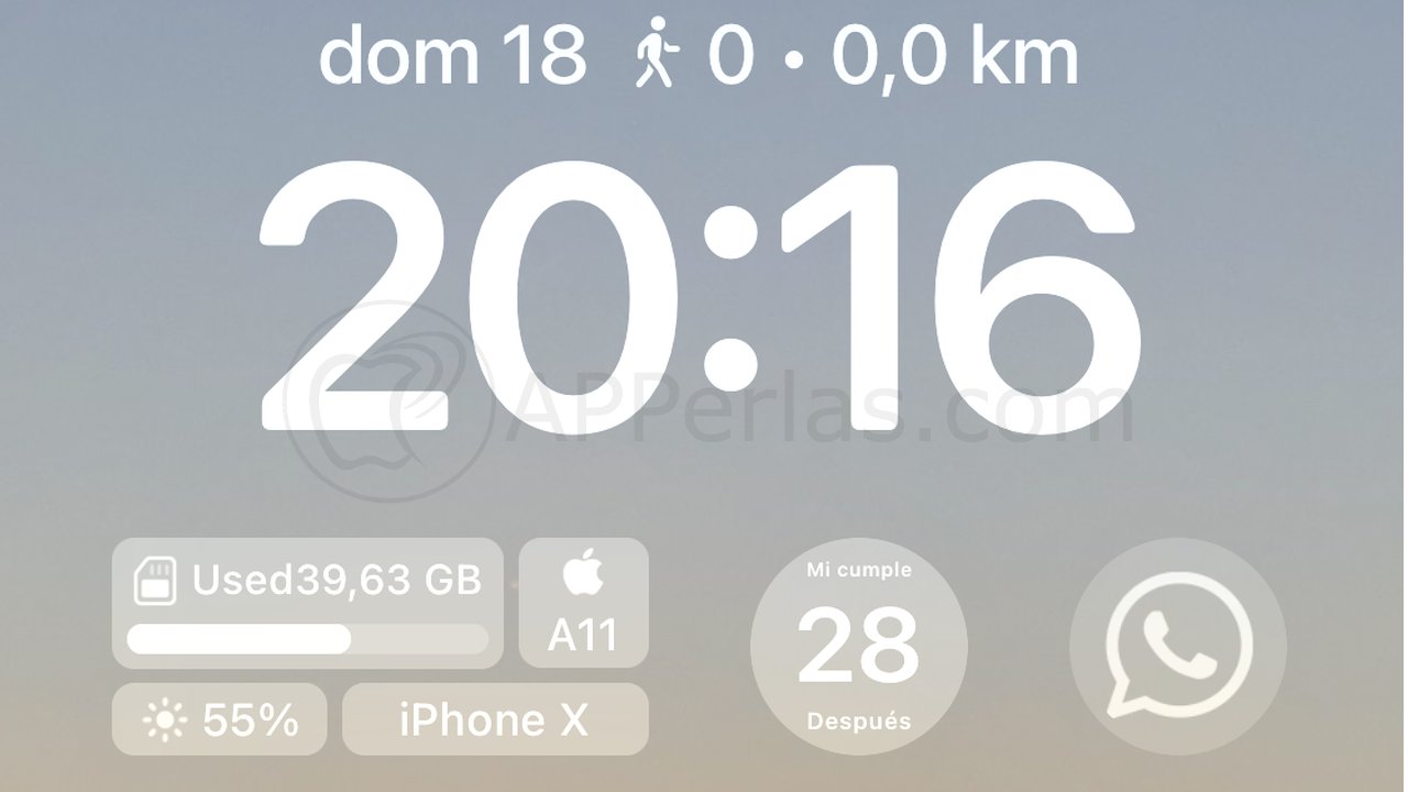 Widgets para la pantalla de bloqueo del iPhone