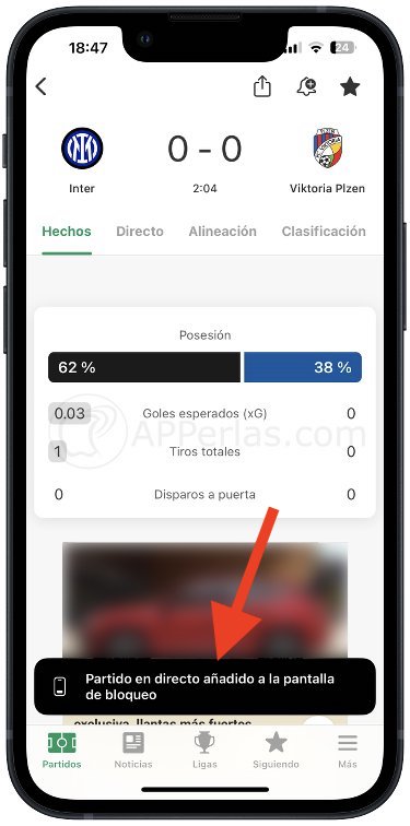 Aviso de activación de las actividades en directo Aviso de activación de las actividades en directo