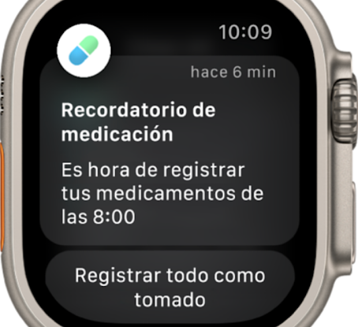 App medicamentos en Apple Watch App medicamentos en Apple Watch