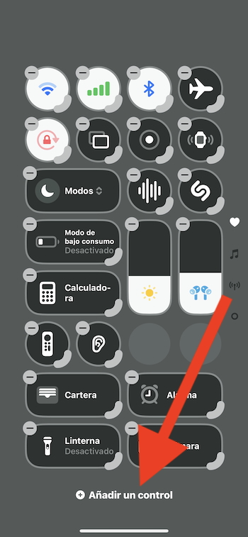 Añadir control al centro de control iOS Añadir control al centro de control iOS