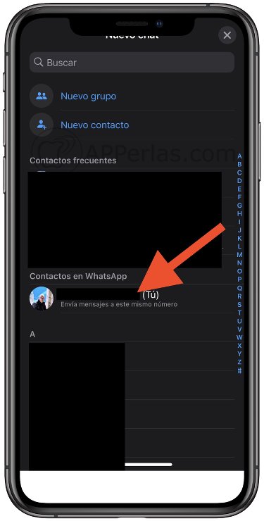 Crear un chat con uno mismo Crear un chat con uno mismo