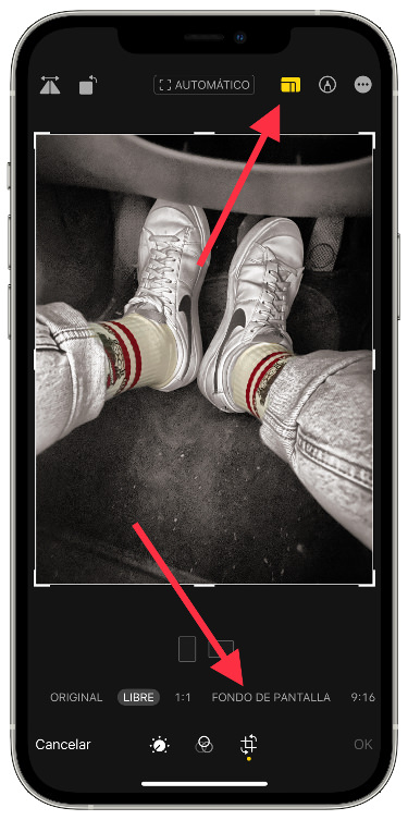 Fondo de pantalla recortar una imagen 2