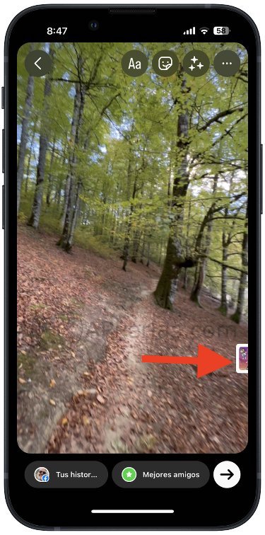 Saca el Sticker completamente de la pantalla Saca el Sticker completamente de la pantalla