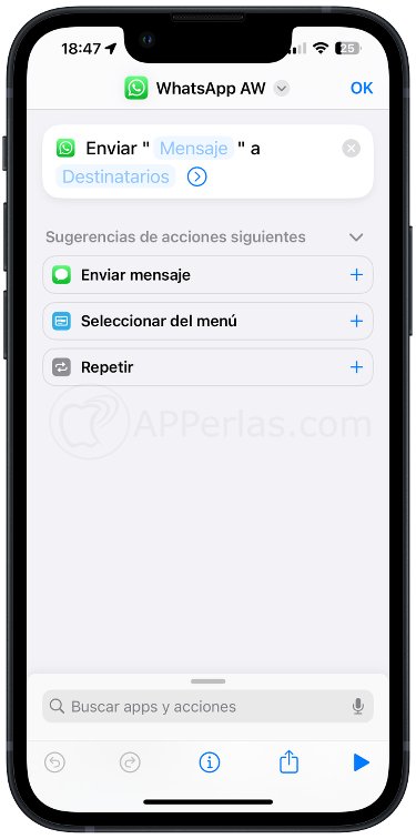 Atajo para enviar WhatsApp desde el Apple Watch Atajo para enviar WhatsApp desde el Apple Watch