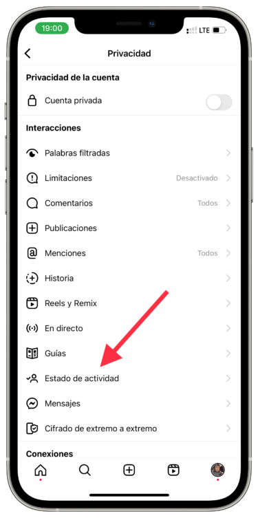 Desactivar aparecer en línea 1