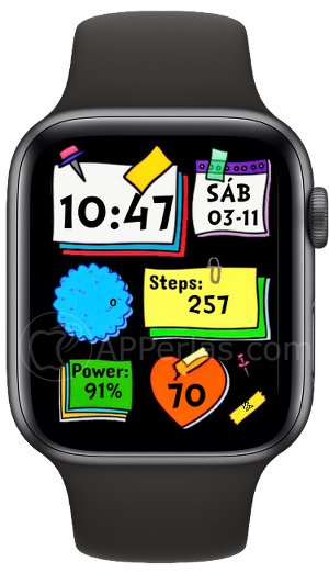 Esfera elegida en el Apple Watch Esfera elegida en el Apple Watch