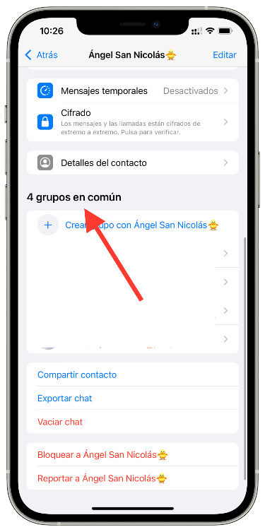 Grupos grupos en común 1
