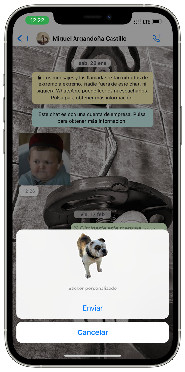 Enviar crear stickers en WhatsApp 2
