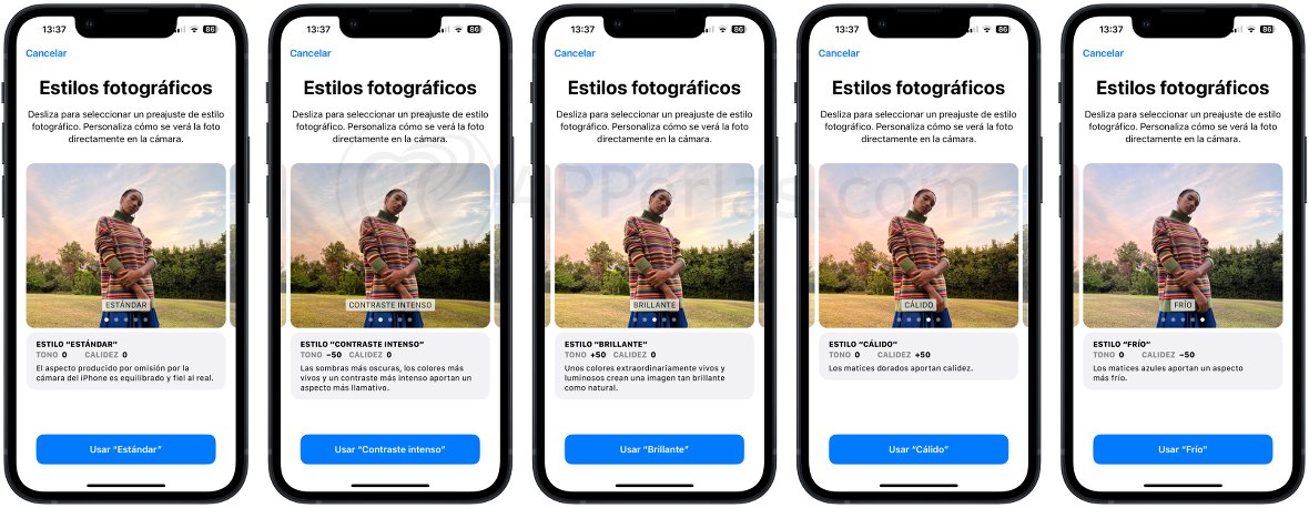 Estilos disponibles Estilos disponibles