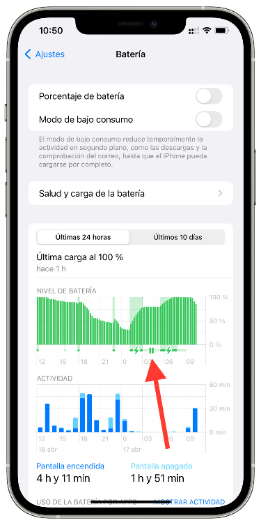 Carga iPhone optimiza la carga 1