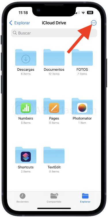 Crea una nueva carpeta en la app Archivos Crea una nueva carpeta en la app Archivos