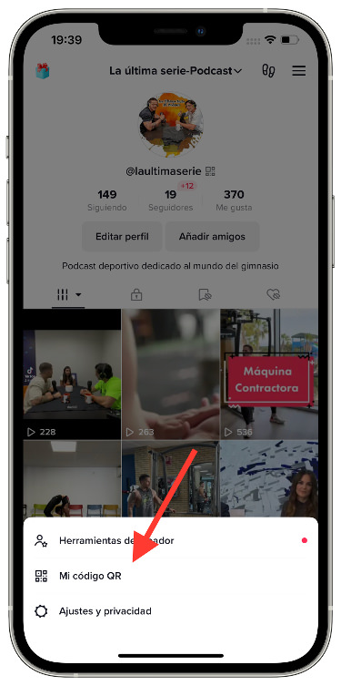 QR TikTok con código QR 2