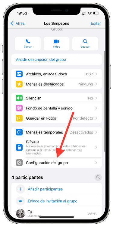 Configuración aprobar nuevos participantes 1