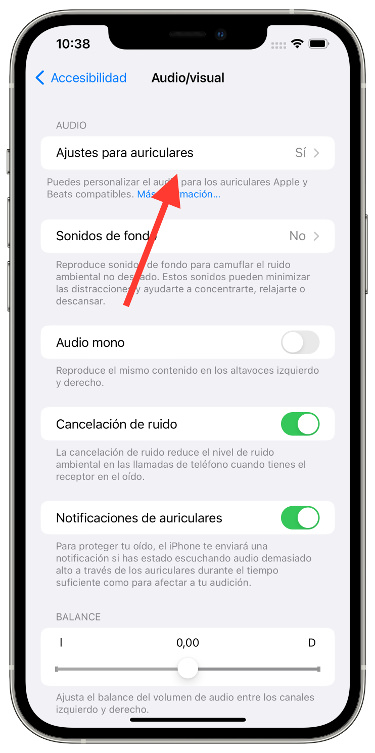Ajustes calidad de los AirPods 2