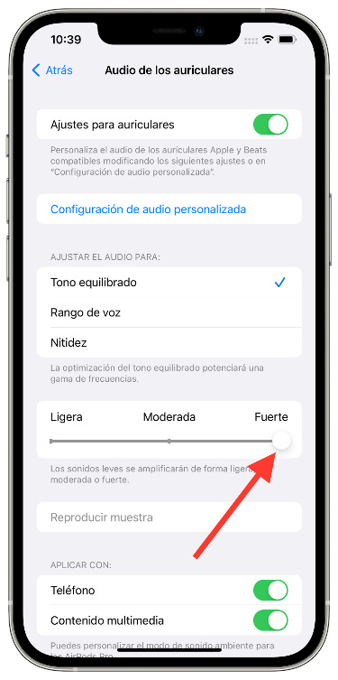Fuerte calidad de los AirPods 2