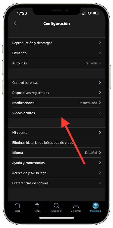 Ocultos contenido oculto de Amazon 1