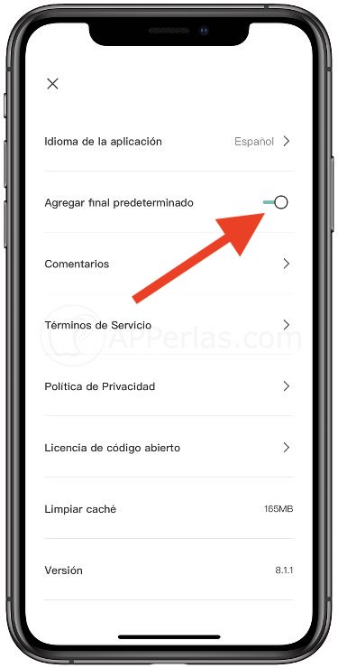 Opción para quitar la marca de agua Opción para quitar la marca de agua