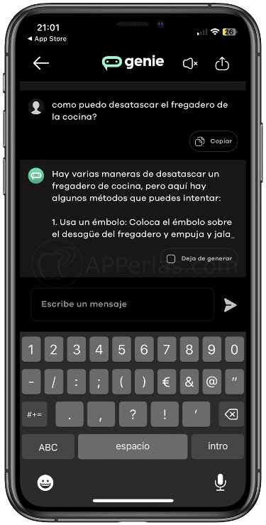 Pregunta lo que quieras a Genie Pregunta lo que quieras a Genie