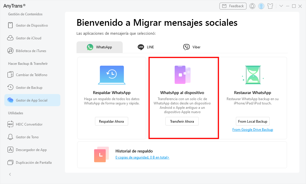 Migrar mensajes sociales Migrar mensajes sociales