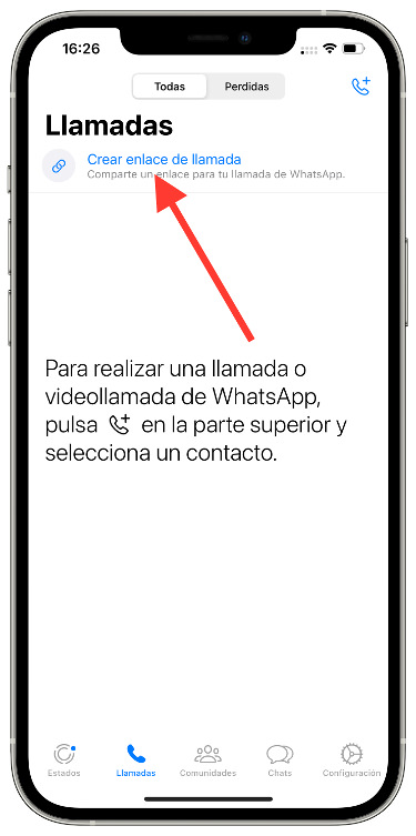 Llamadas enlace de llamada 1
