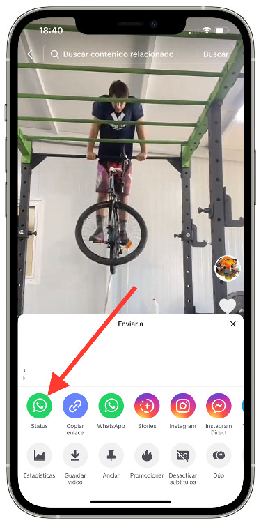 Status vídeo de TikTok sin enlace 1