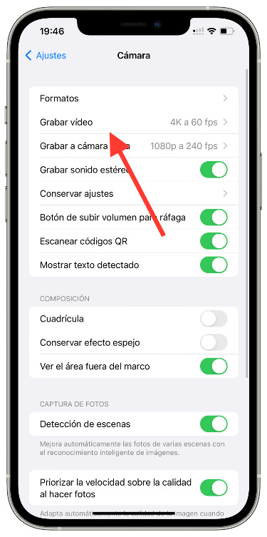 Grabar vídeos que ocupen menos 1