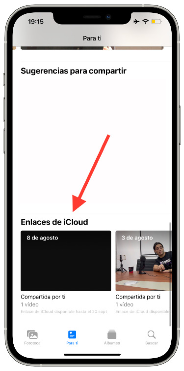 Enlaces enlaces de iCloud 1