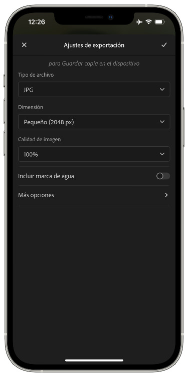 Configuración fotos con Lightroom 3