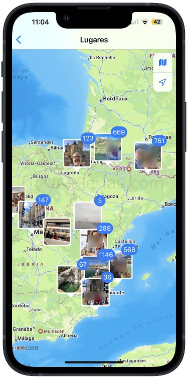 Mapa con fotografías Mapa con fotografías