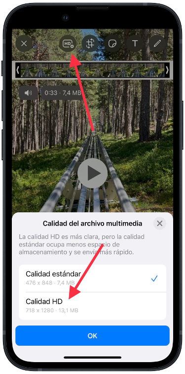 HD vídeos sin perder calidad en WhatsApp 1
