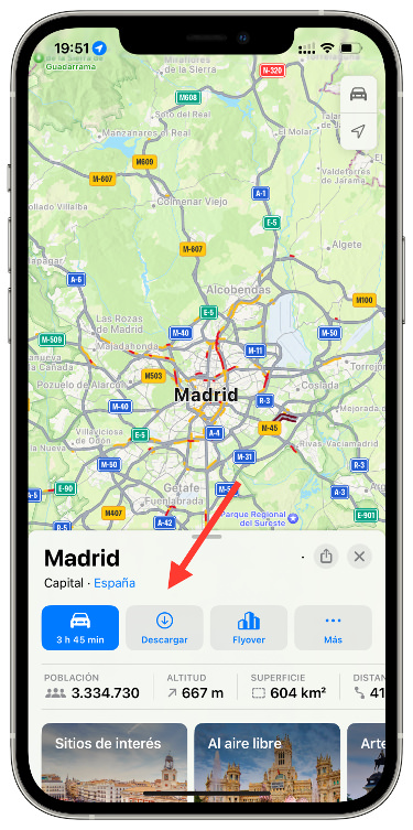 Lugar descargar mapas 1