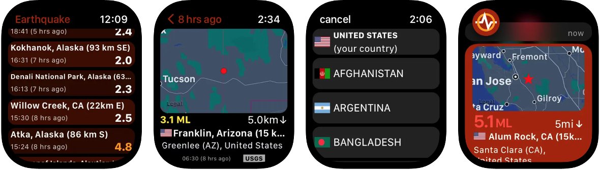 EarthQuake para Apple Watch EarthQuake para Apple Watch