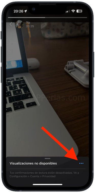 Tres puntos para menú para eliminar el estado Tres puntos para menú para eliminar el estado