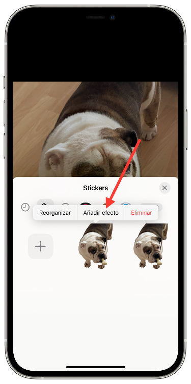 Efecto Cómo crear stickers 3