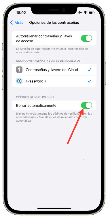 Activar códigos de verificación 2
