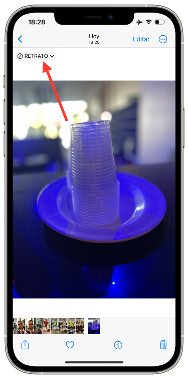 desactivar el modo retrato 1