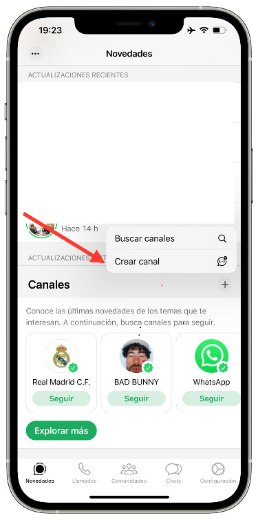 Crear crear un canal 1