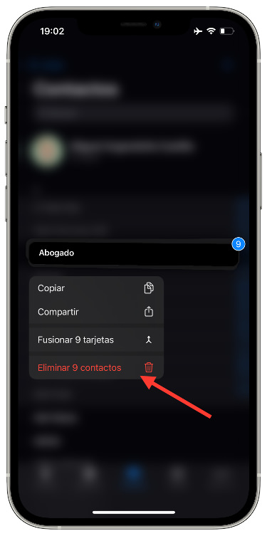 eliminar contactos 2