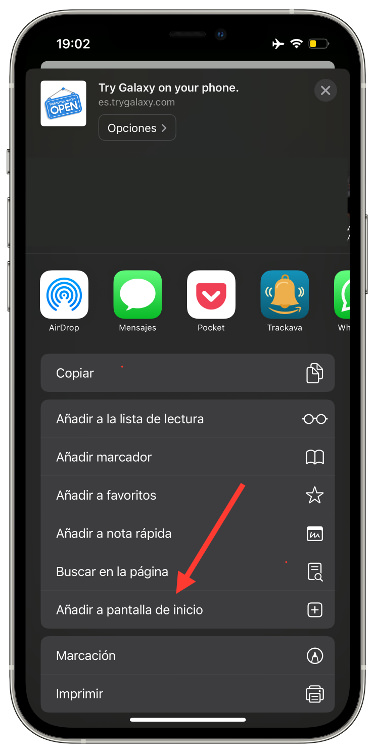 iPhone en un Android 1