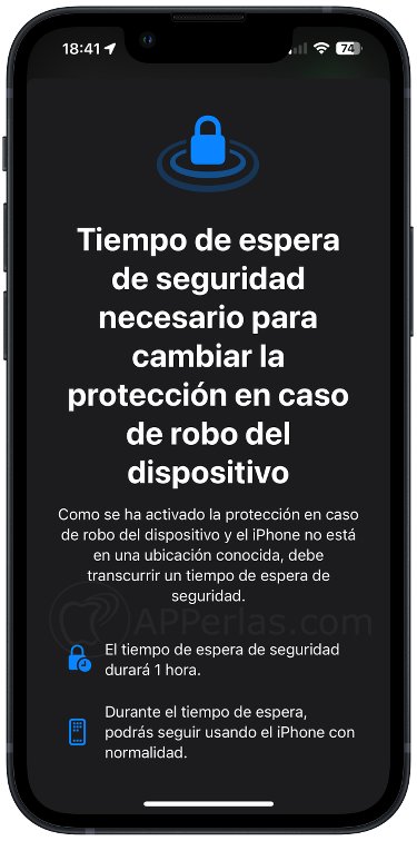 1 hora de espera por seguridad