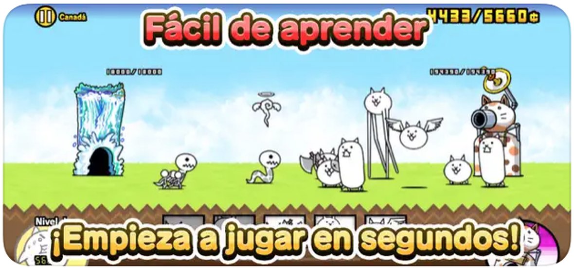 The Battle Cats es fácil de jugar